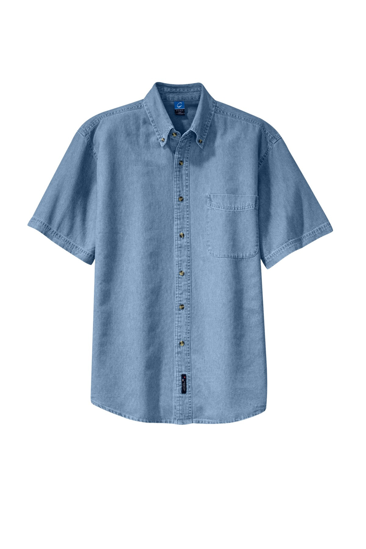Port-&-Co-™--Short-Sleeve-Value-Denim-Shirt.-SP11-26