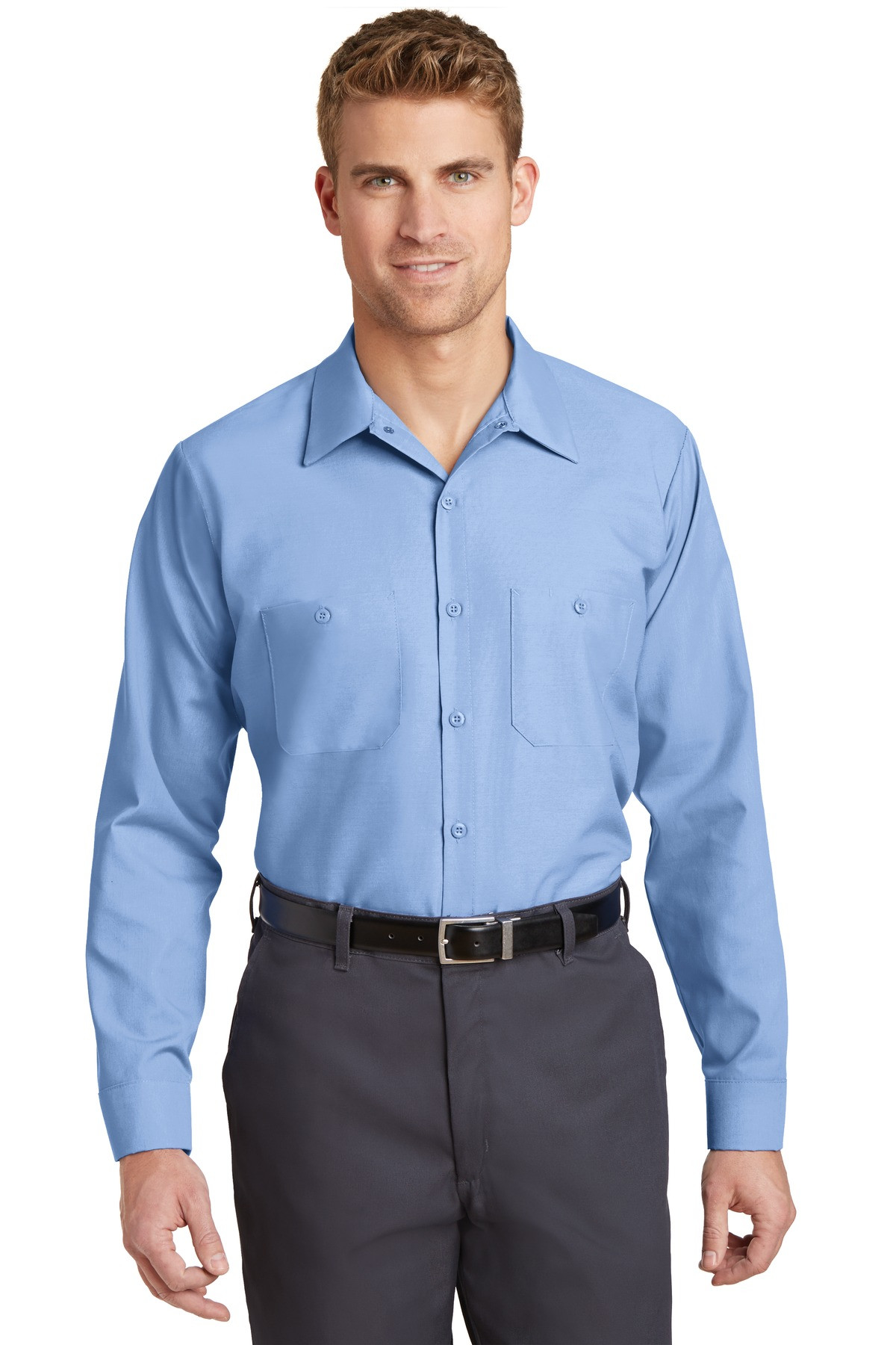 Red-Kap-®--Long-Sleeve-Industrial-Work-Shirt.--SP14-38