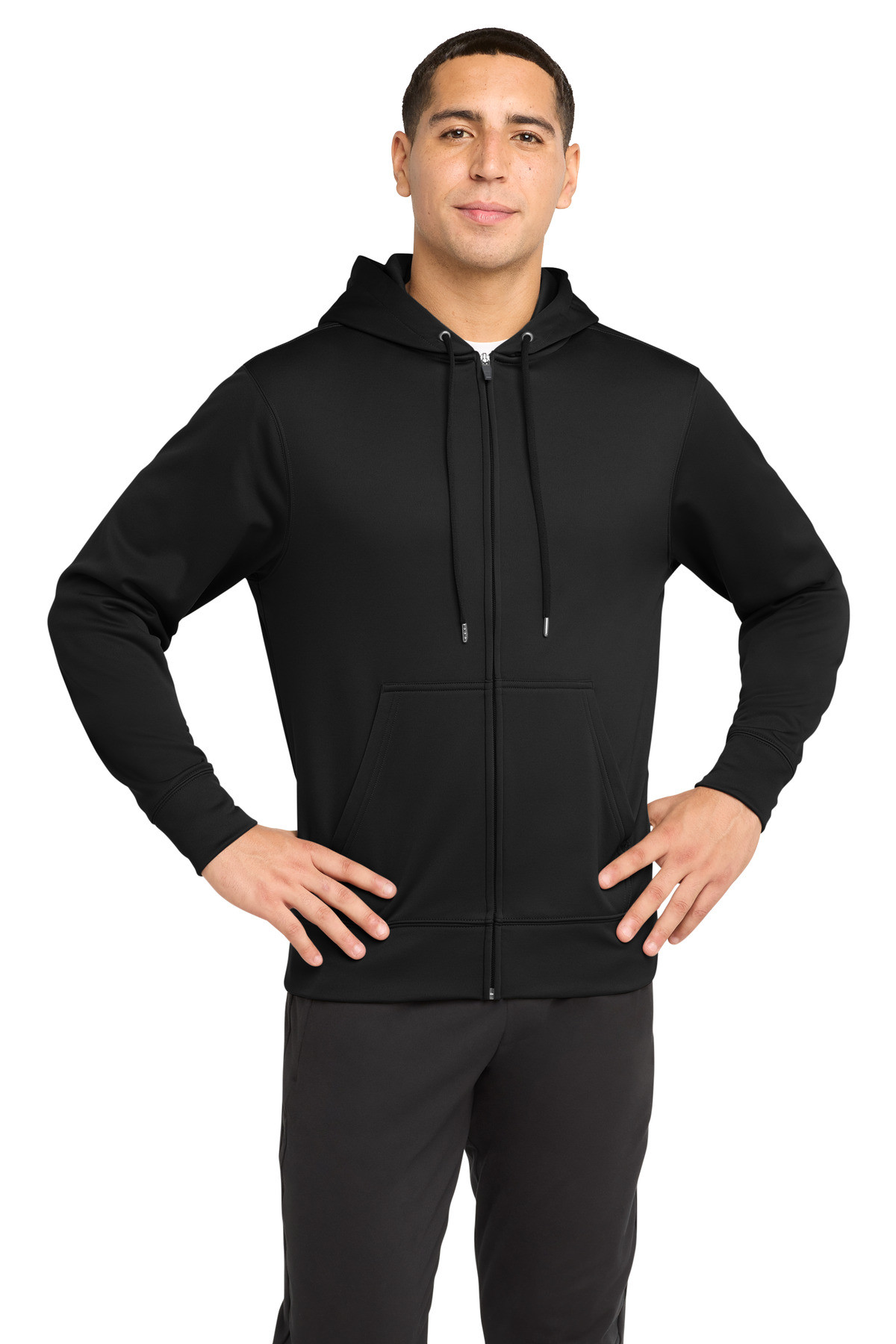 Sport-Tek-®--Sport-Wick-®--Fleece-Full-Zip-Hooded-Jacket.--ST238-29