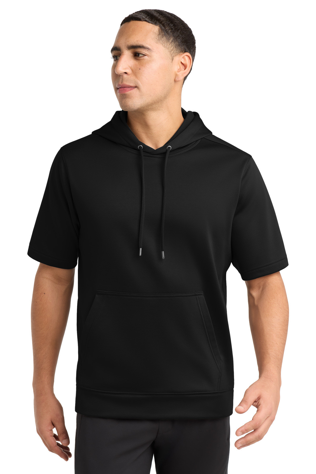 Sport-Tek--®--Sport-Wick--®--Fleece-Short-Sleeve-Hooded-Pullover.-ST251-7