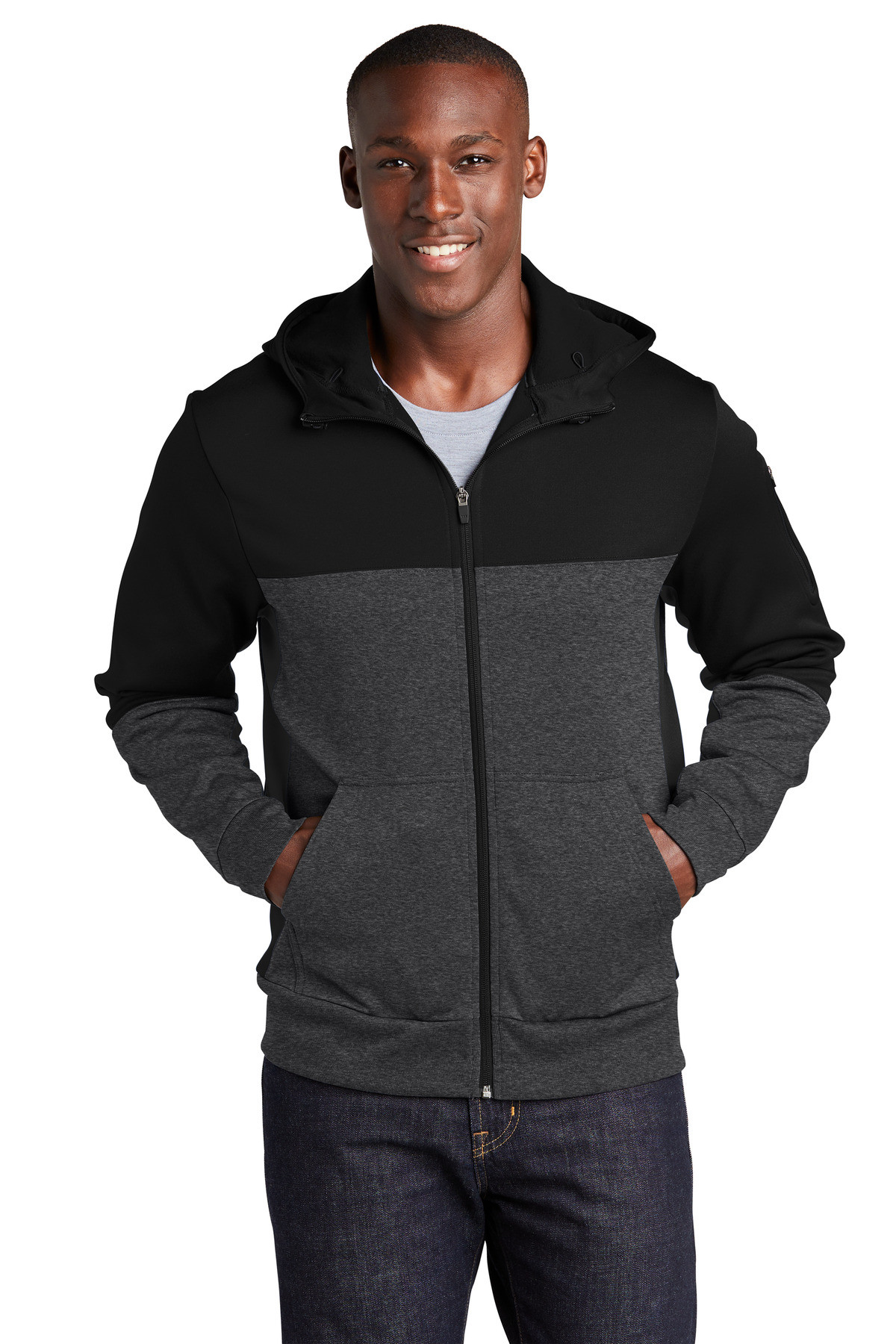 Tek-®--Tech-Fleece-Colorblock-Full-Zip-Hooded-Jacket.-ST245-1