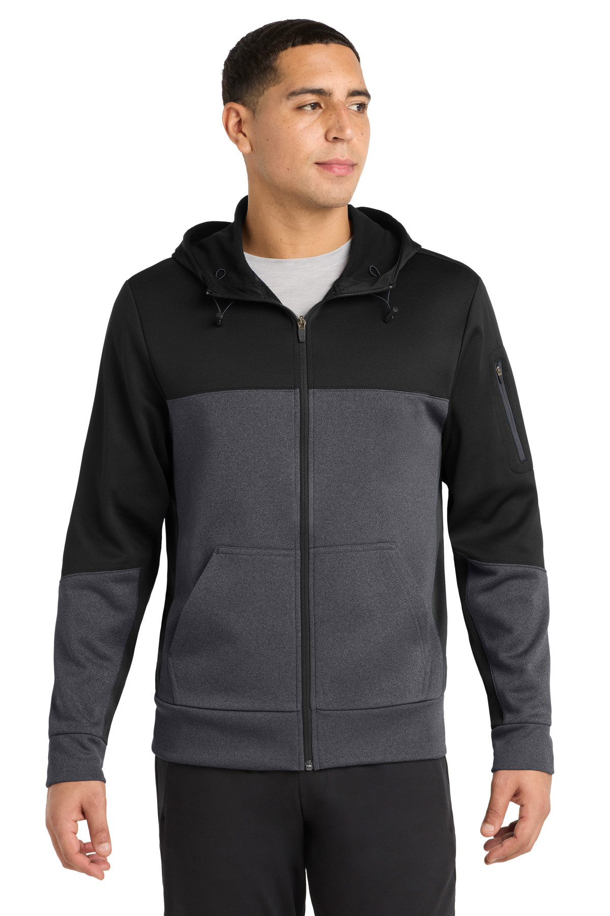 Sport-Tek-®--Tech-Fleece-Colorblock-Full-Zip-Hooded-Jacket.-ST245-50