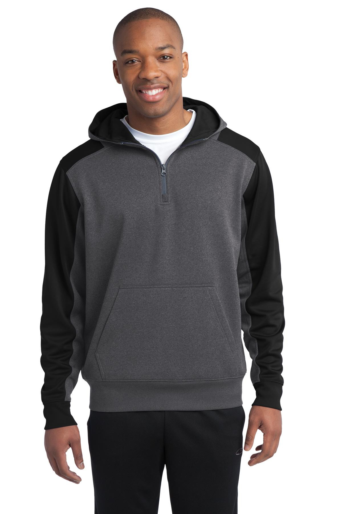 Tek-®---Tech-Fleece-Colorblock-1/4-Zip-Hooded-Sweatshirt.-ST249-1