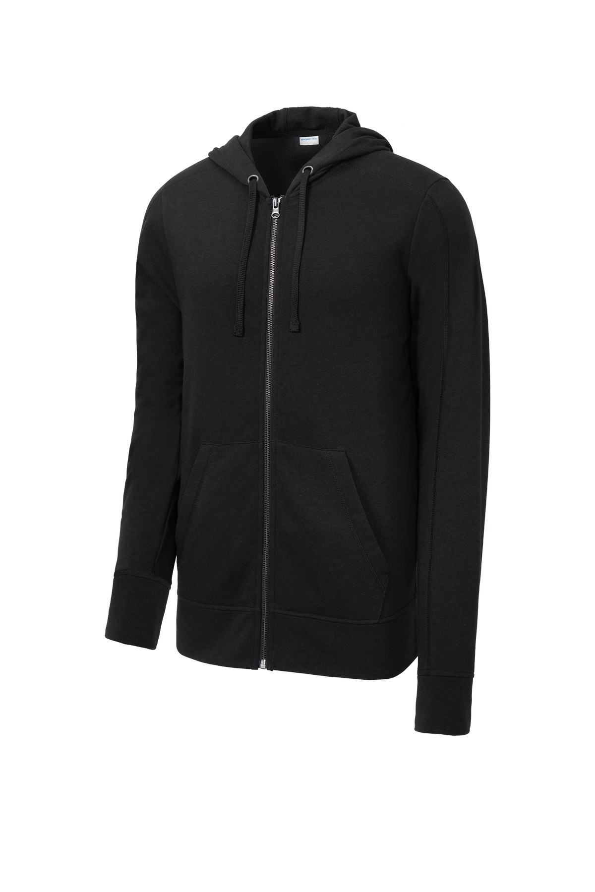 Tek--®--PosiCharge--®--Tri-Blend-Wicking-Fleece-Full-Zip-Hooded-Jacket-ST293-3
