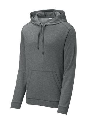 Sport-Tek  ®  PosiCharge  ®  Tri-Blend Wicking Fleece Hooded Pullover. ST296