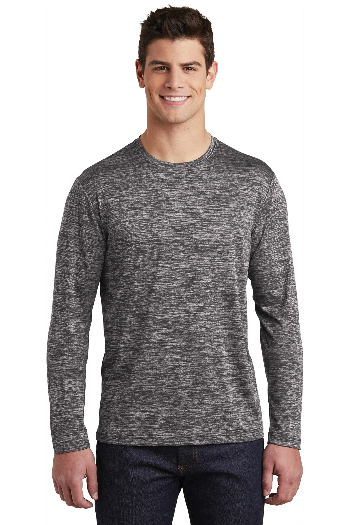 Tek--®--PosiCharge--®--Long-Sleeve-Electric-Heather-Tee.-ST390LS-1