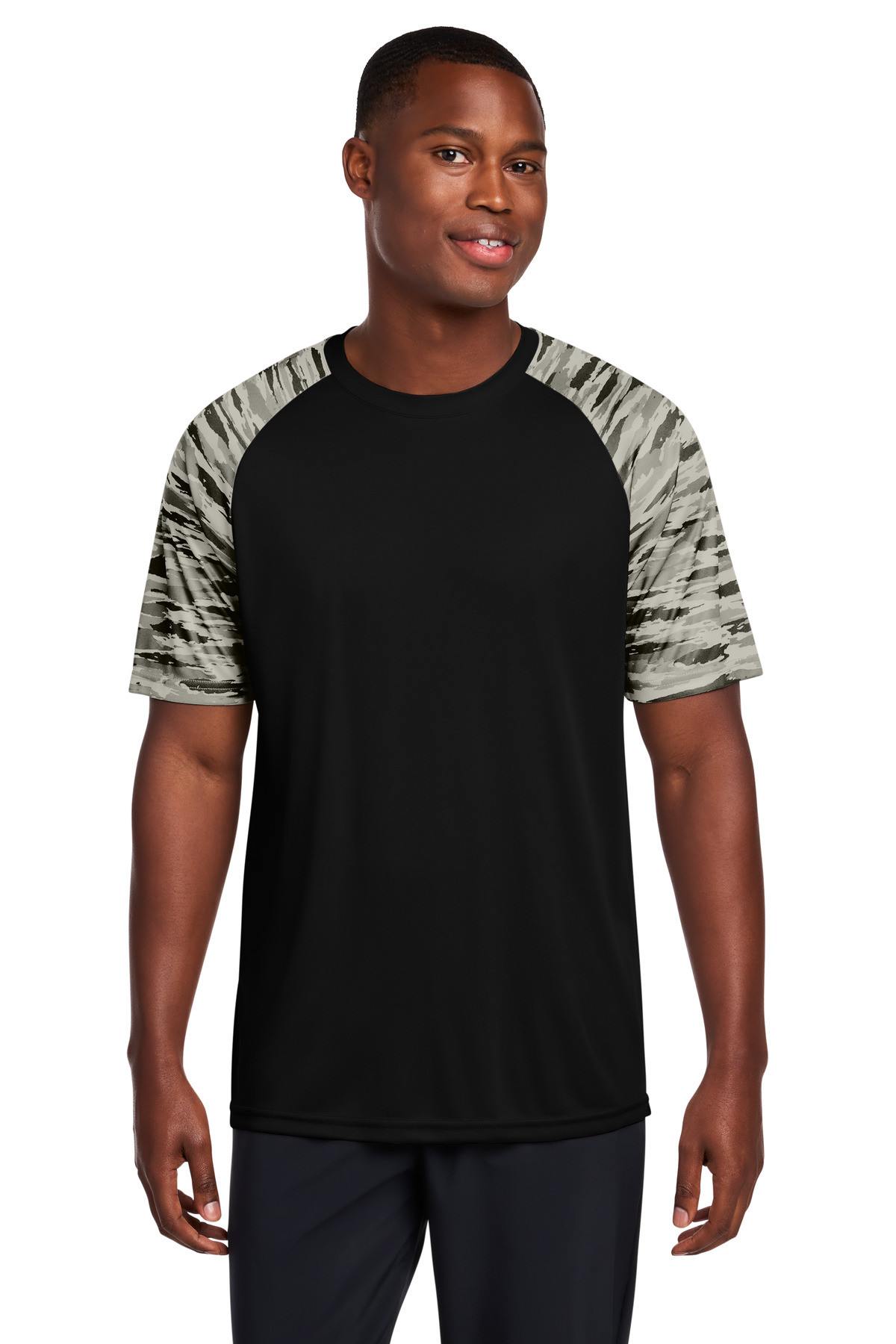 Sport-Tek-®--Drift-Camo-Colorblock-Tee-ST376-11