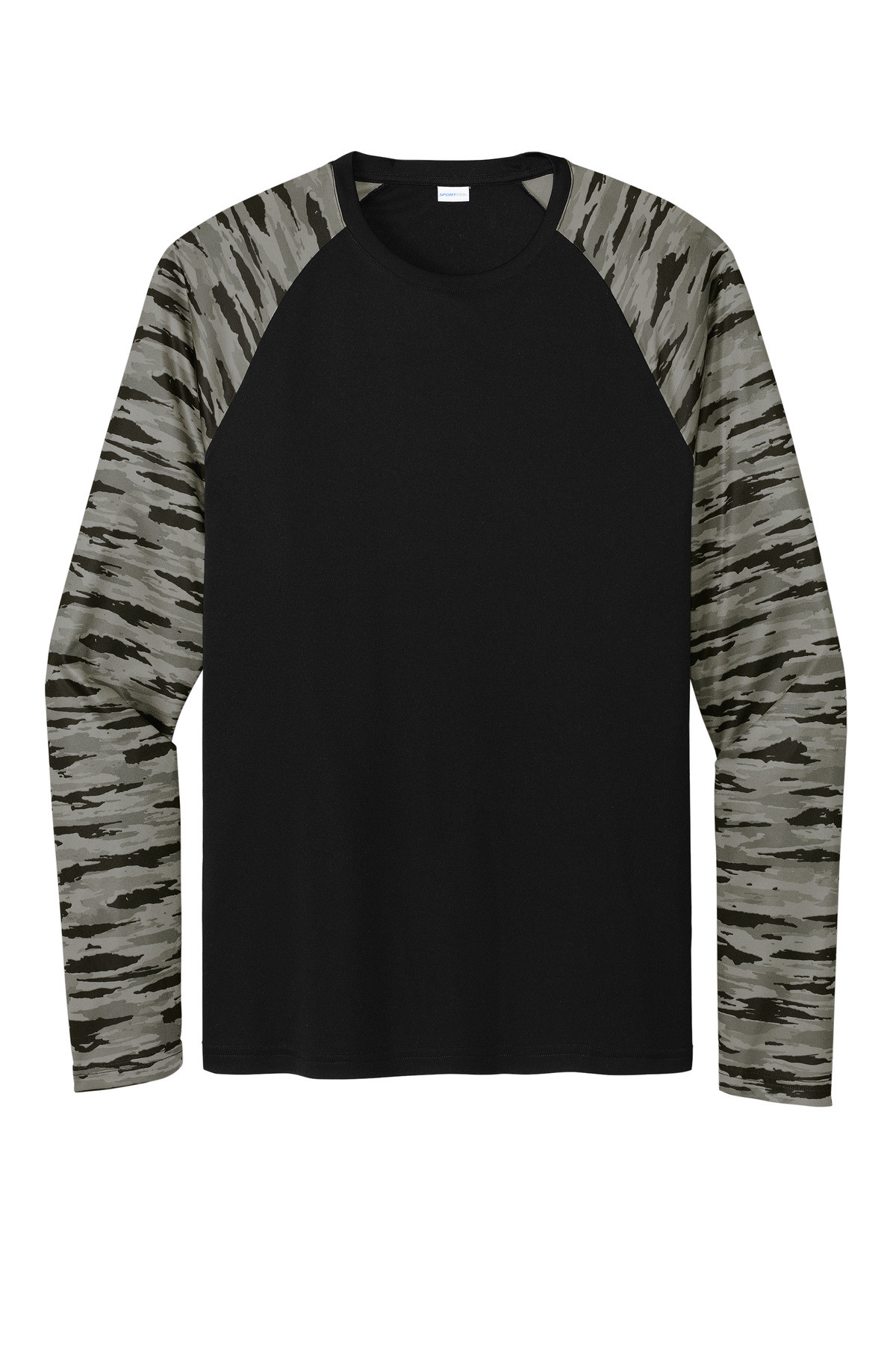 Sport-Tek-®--Drift-Camo-Colorblock-Long-Sleeve-Tee-ST376LS-18