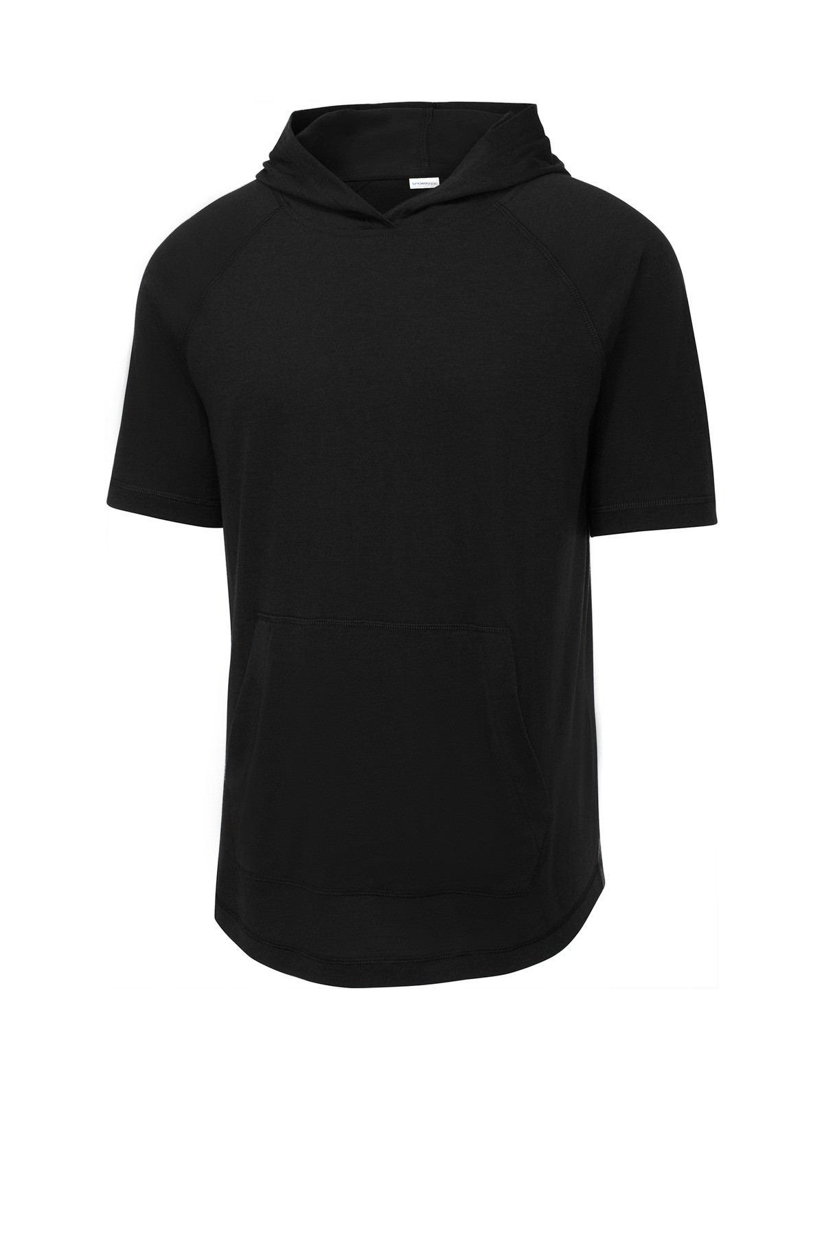 Tek--®--PosiCharge--®--Tri-Blend-Wicking-Short-Sleeve-Hoodie.-ST404-3