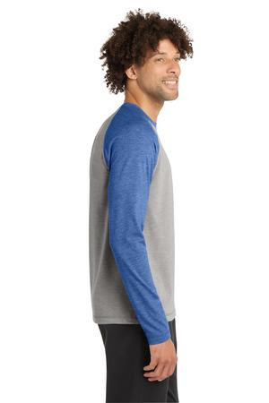 Sport-Tek  ®  PosiCharge  ®  Long Sleeve Tri-Blend Wicking Raglan Tee ST400LS
