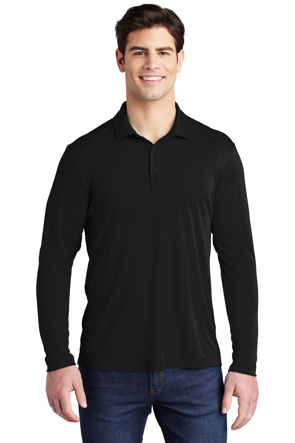 Tek--®---Posi-UV-®---Pro-Long-Sleeve-Polo.-ST520LS-1