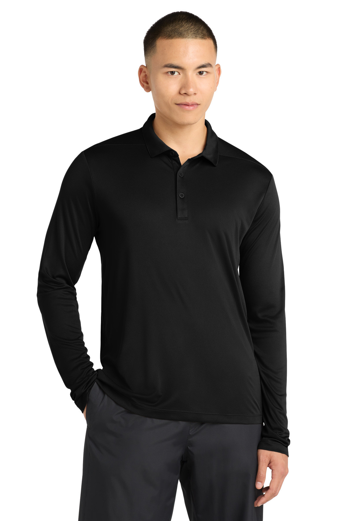 Sport-Tek--®---Posi-UV-®---Pro-Long-Sleeve-Polo.-ST520LS-3