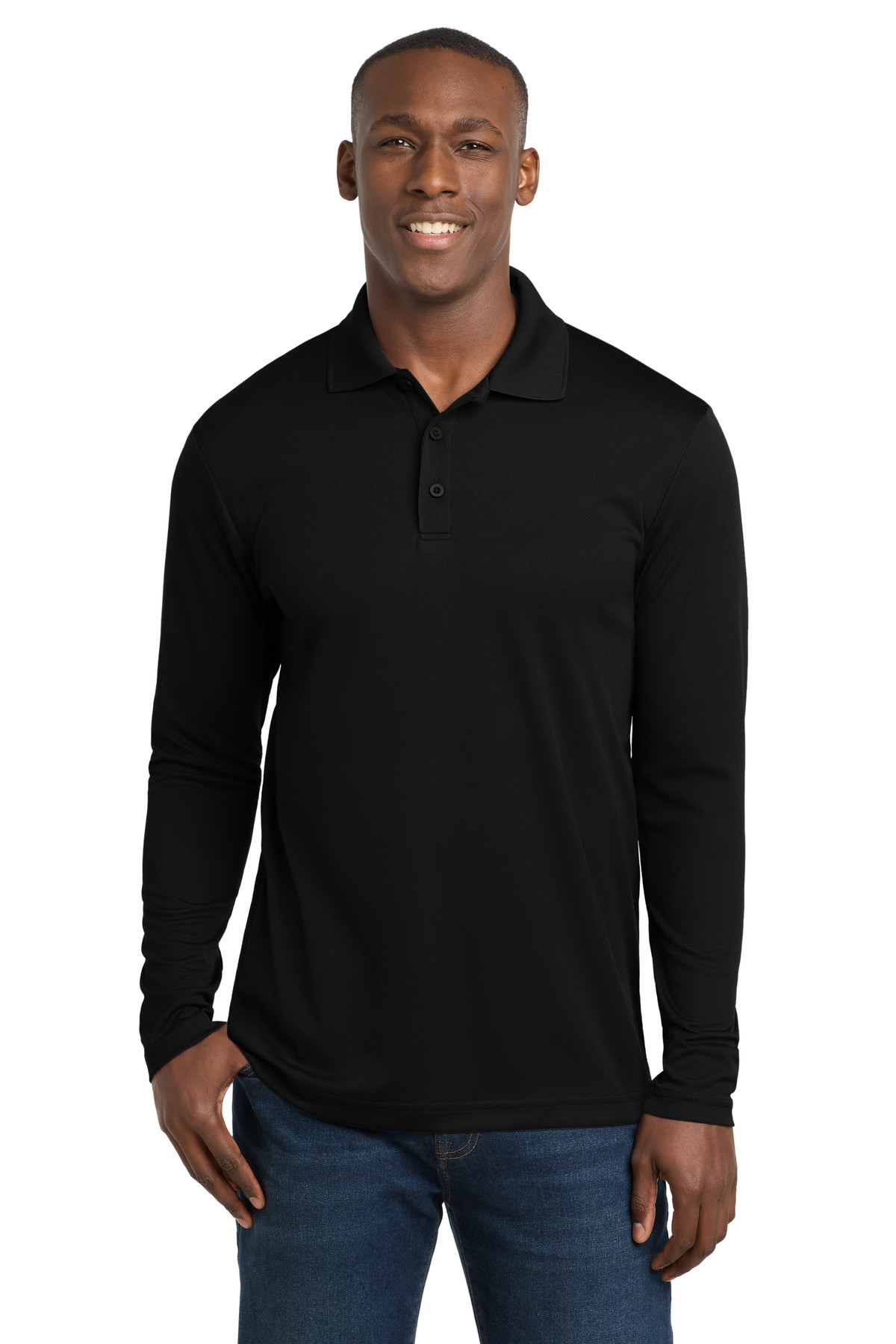Sport-Tek--®--PosiCharge--®--RacerMesh--®--Long-Sleeve-Polo.-ST640LS-45