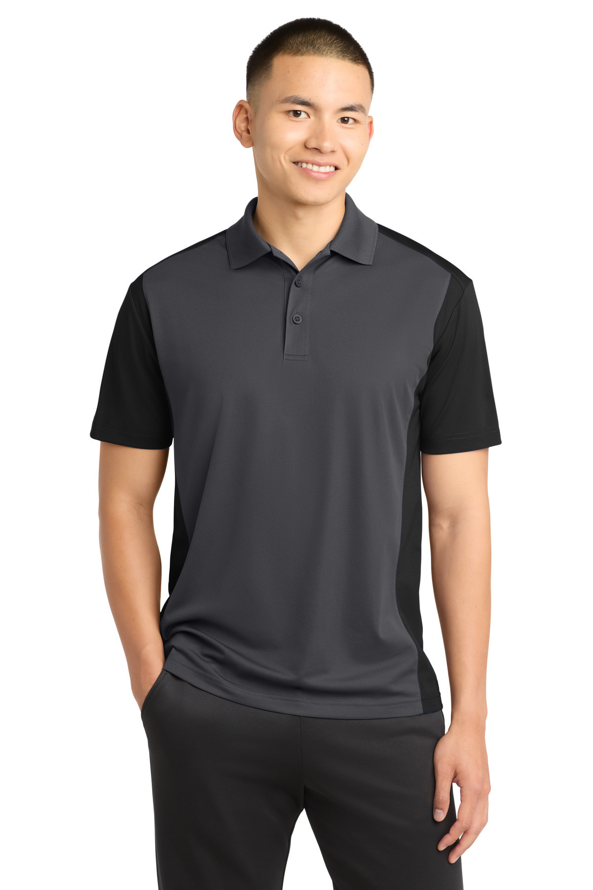 Sport-Tek-®--Colorblock-Micropique-Sport-Wick-®--Polo.-ST652-14