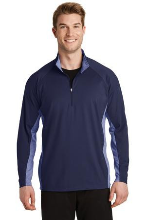 Sport-Tek ®  Sport-Wick ®  Stretch Contrast 1/4-Zip Pullover. ST854