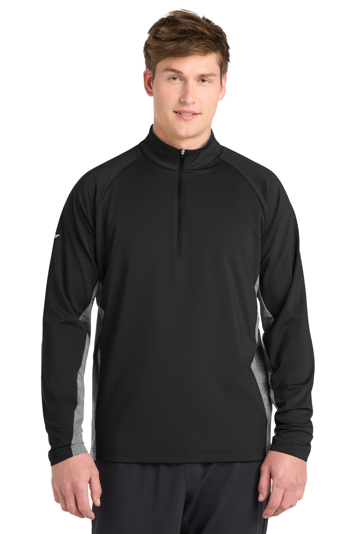 Sport-Tek-®--Sport-Wick-®--Stretch-Contrast-1/4-Zip-Pullover.-ST854-19