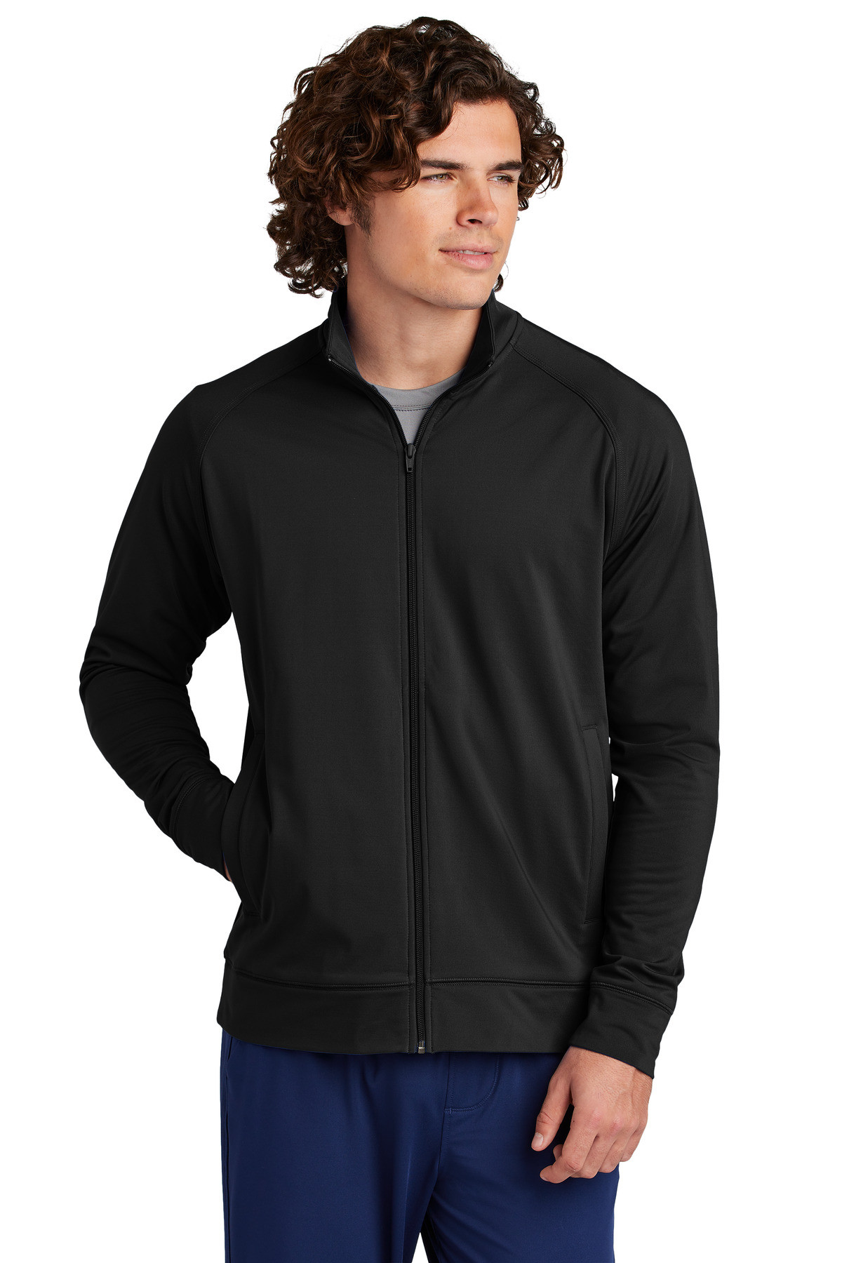 Sport-Tek-®--Sport-Wick-®--Stretch-Full-Zip-Cadet-Jacket-ST857-18