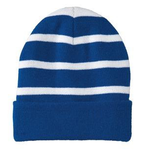 Sport-Tek ®  Striped Beanie with Solid Band. STC31