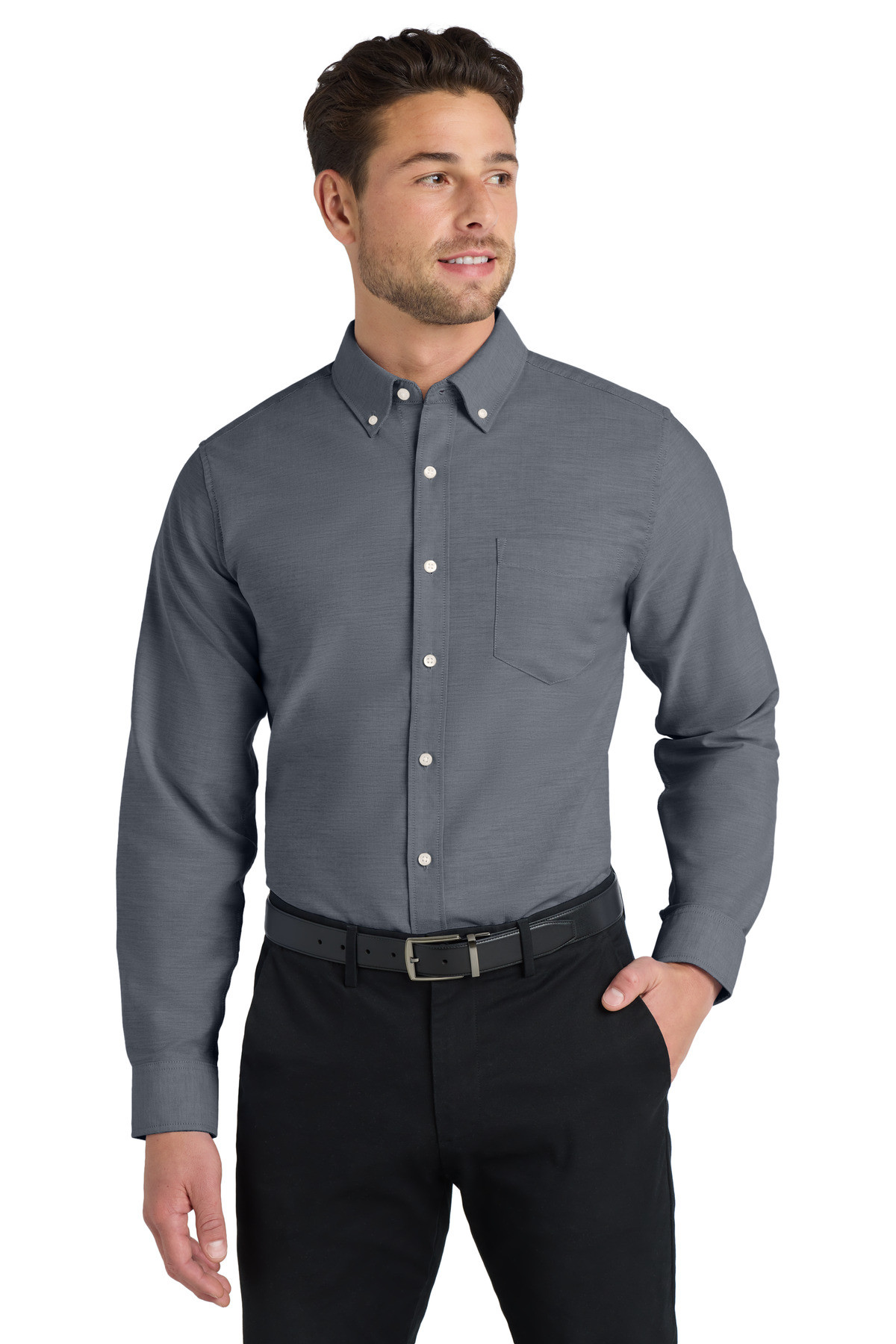 Port-Authority-®--Tall-SuperPro---Oxford-Shirt.-TS658-13