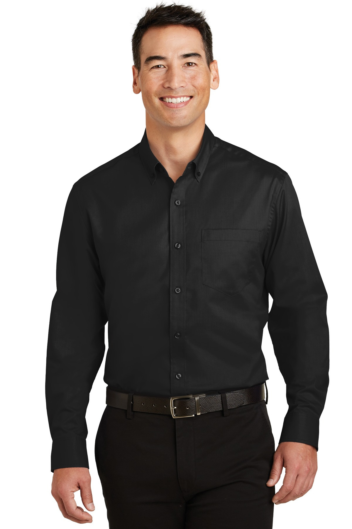 Port-Authority-®--Tall-SuperPro---Twill-Shirt.-TS663-1