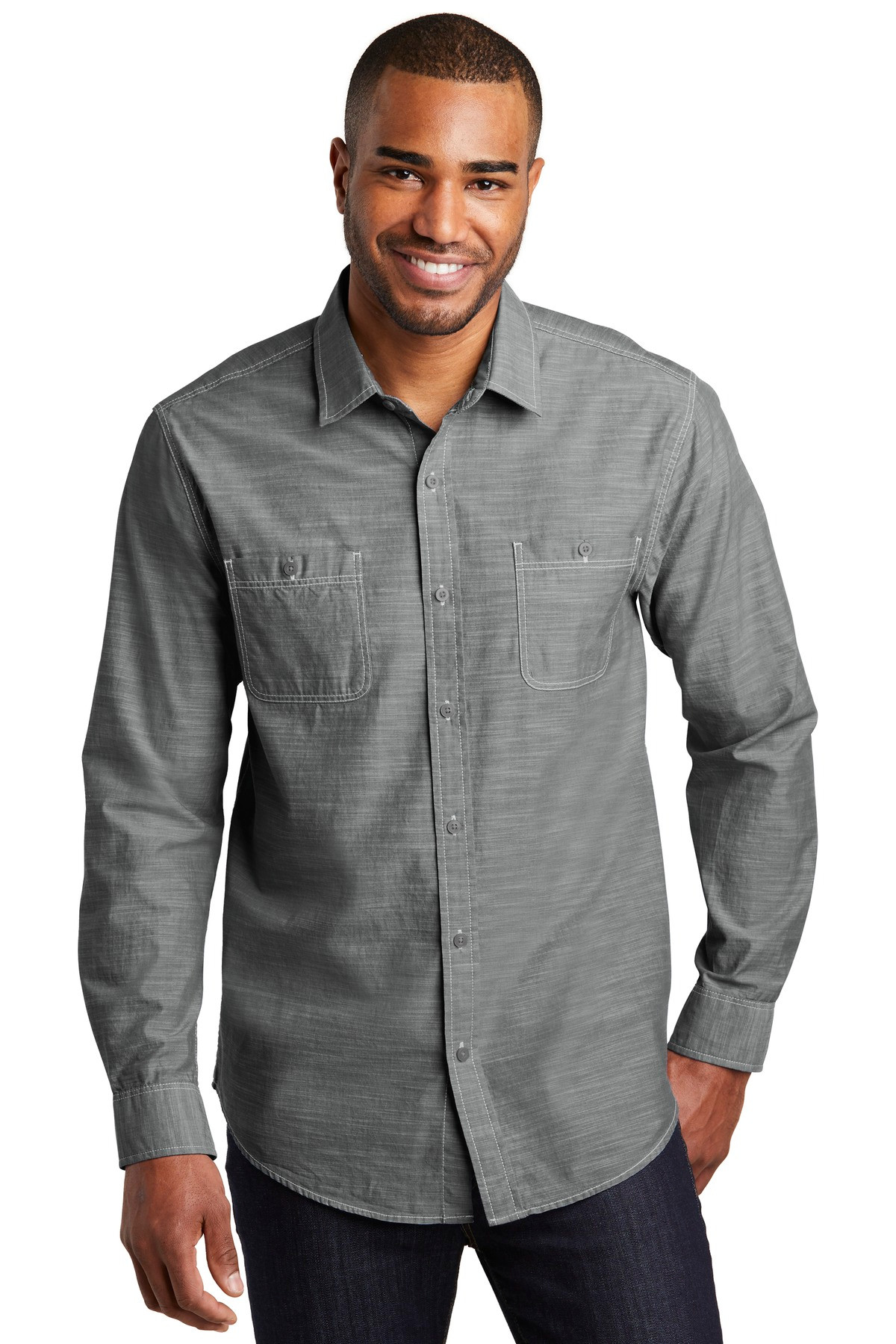 Port-Authority-®--Slub-Chambray-Shirt.-W380-36