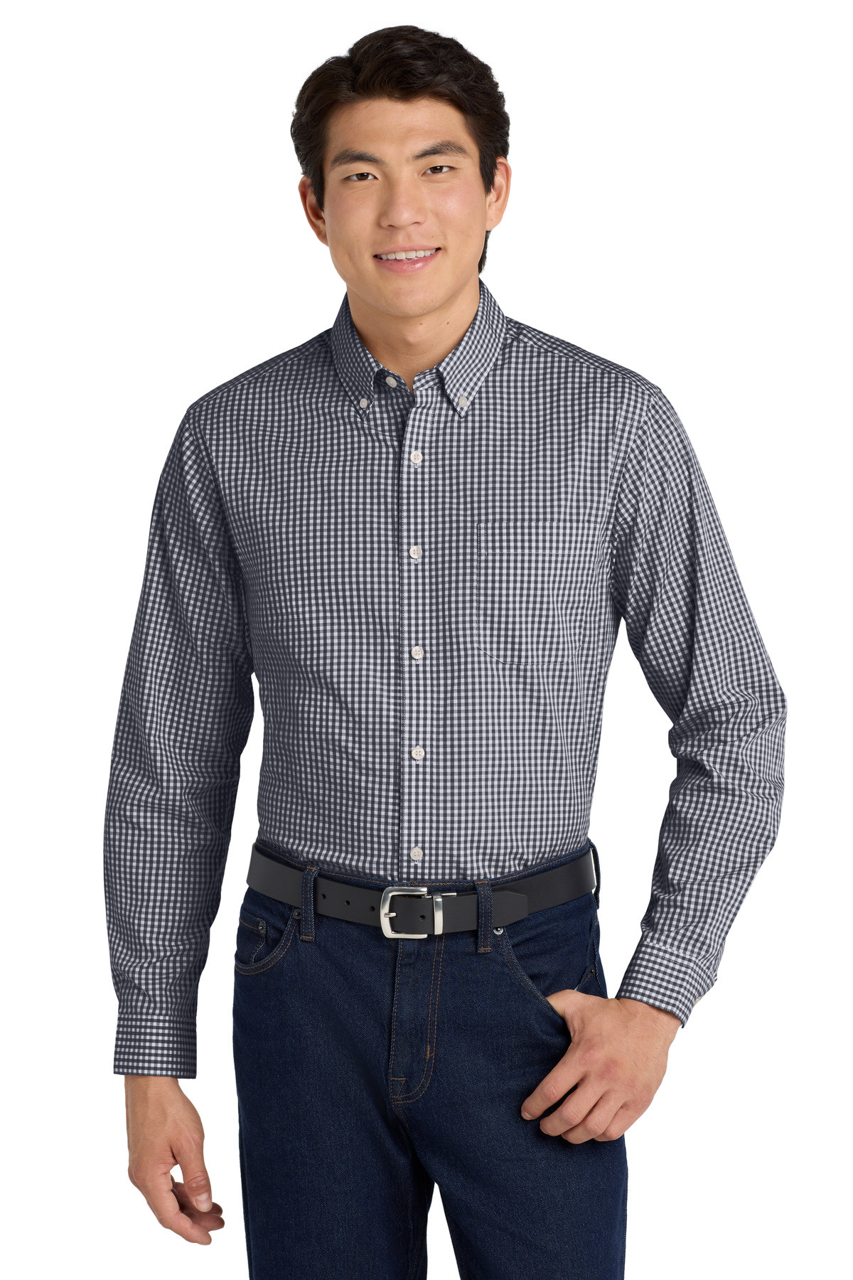 Port-Authority--®--Broadcloth-Gingham-Easy-Care-Shirt-W644-42