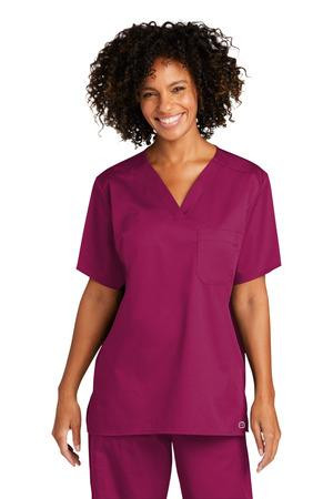Wink ®  Unisex WorkFlex Chest Pocket V-Neck Top WW3160