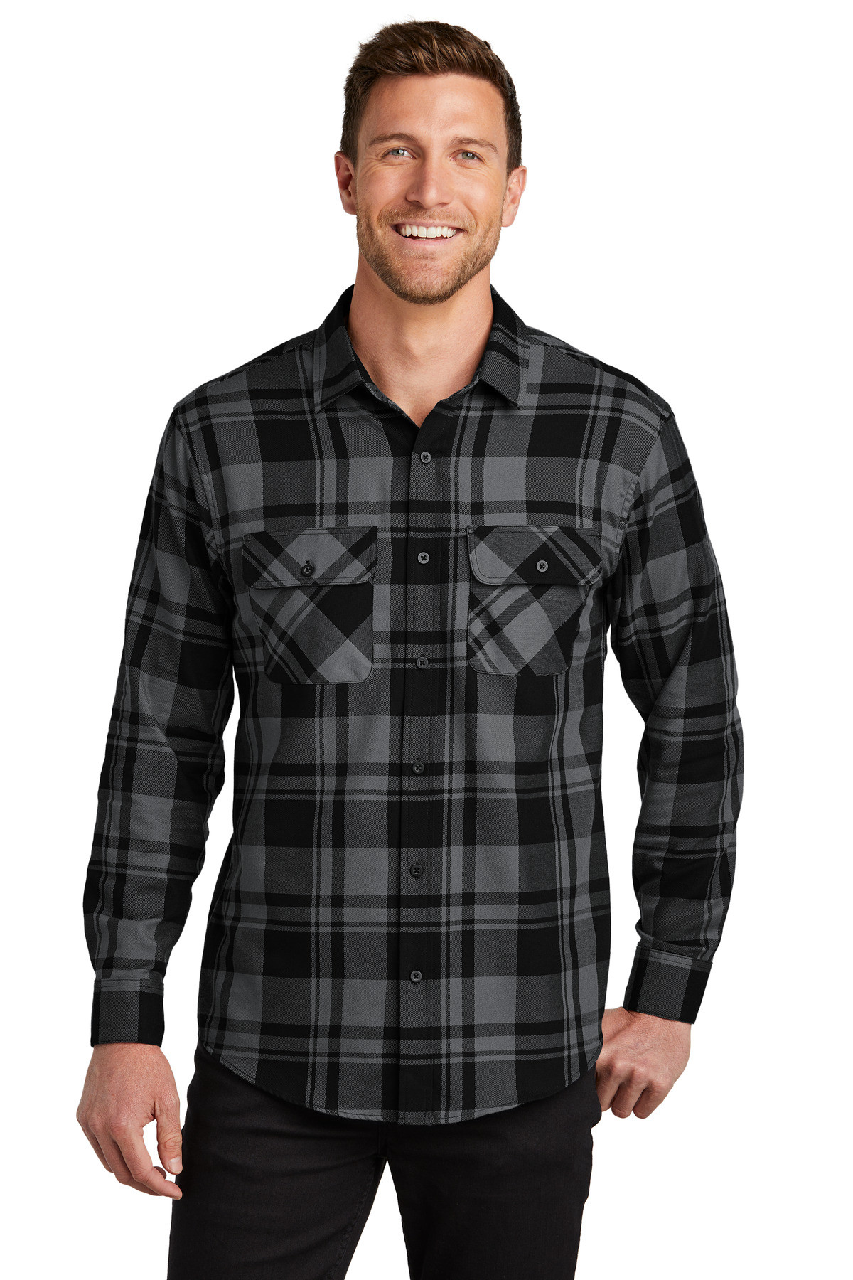 Port-Authority-®--Plaid-Flannel-Shirt.-W668-7
