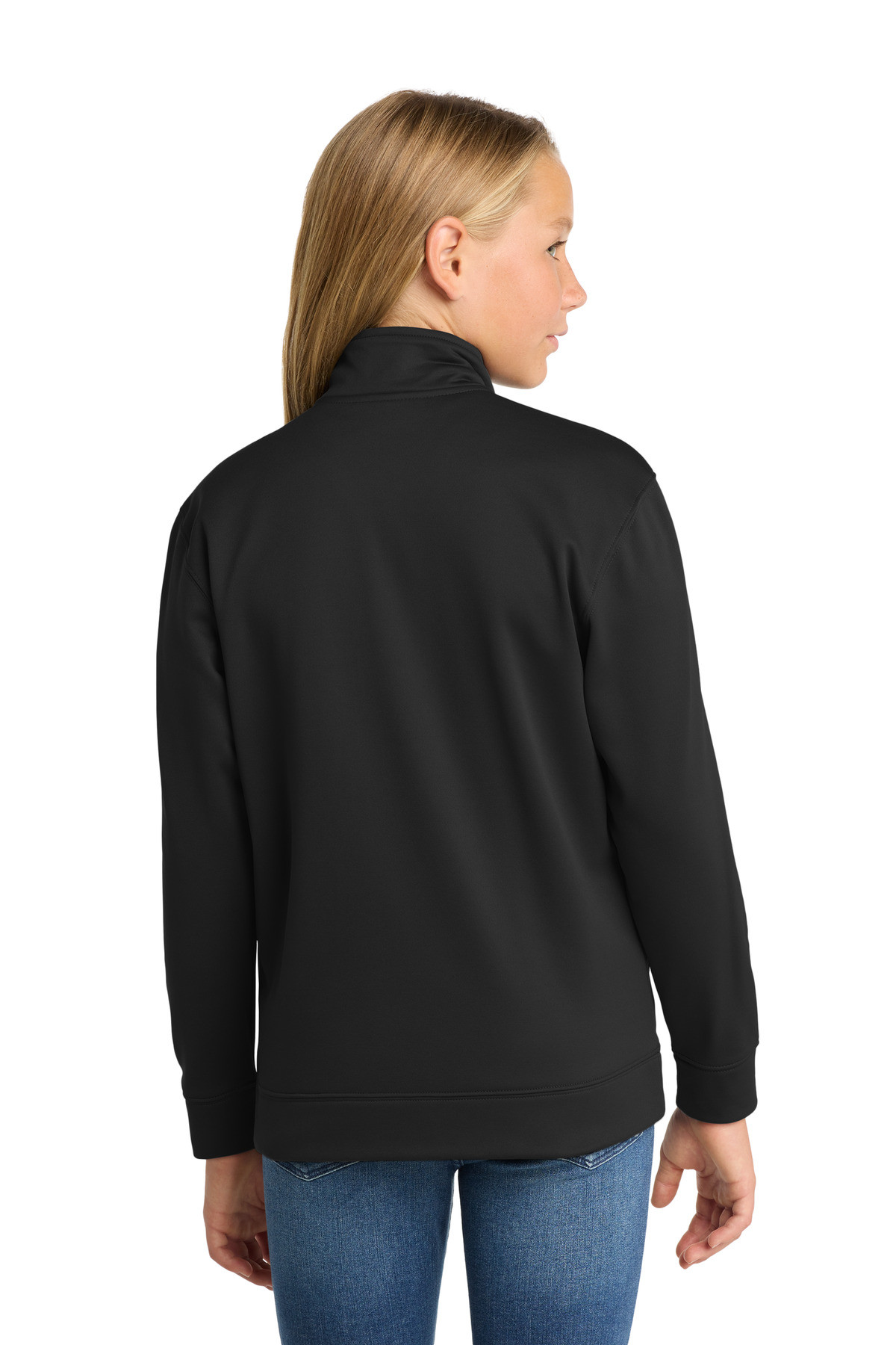 Sport-Tek-®--Youth-Sport-Wick-®--Fleece-Full-Zip-Jacket.--YST241-33