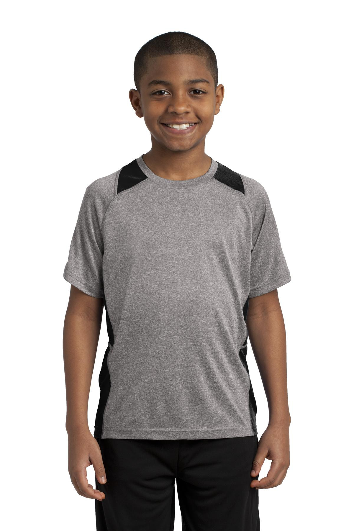 Sport-Tek-®--Youth-Heather-Colorblock-Contender---Tee.-YST361-1
