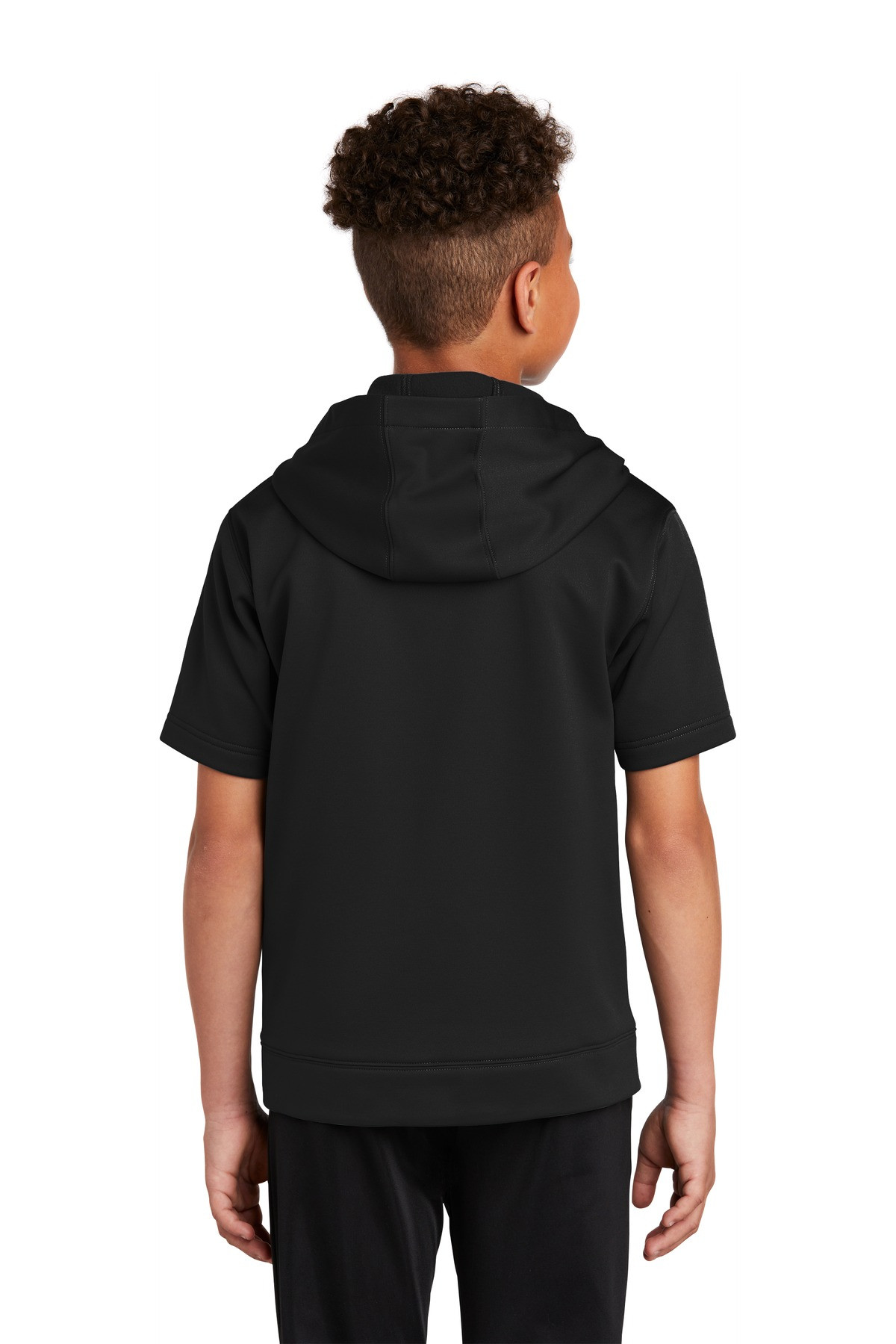 Tek--®--Youth-Sport-Wick--®--Fleece-Short-Sleeve-Hooded-Pullover.-YST251-2