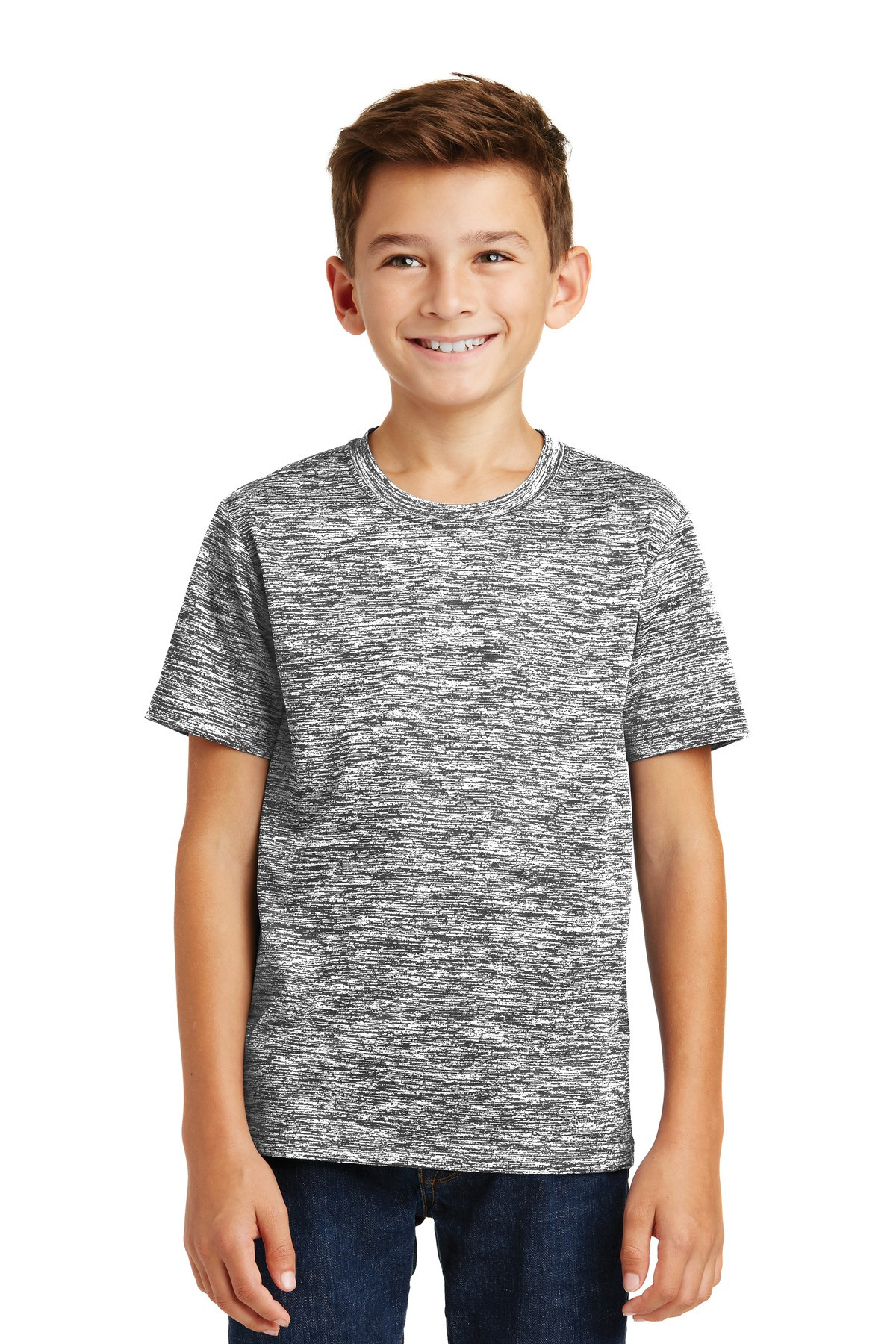 Tek-®--Youth-PosiCharge-®--Electric-Heather-Tee.-YST390-1