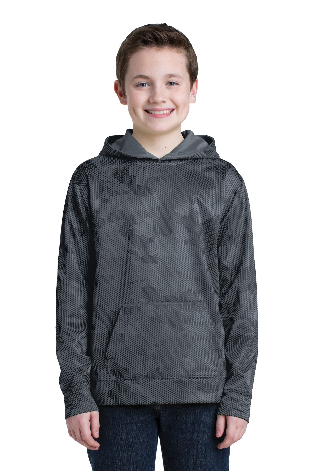 Sport-Tek-®--Youth-Sport-Wick-®--CamoHex-Fleece-Hooded-Pullover.--YST240-1