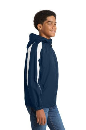 Sport-Tek ®  Youth Fleece-Lined Colorblock Jacket. YST81