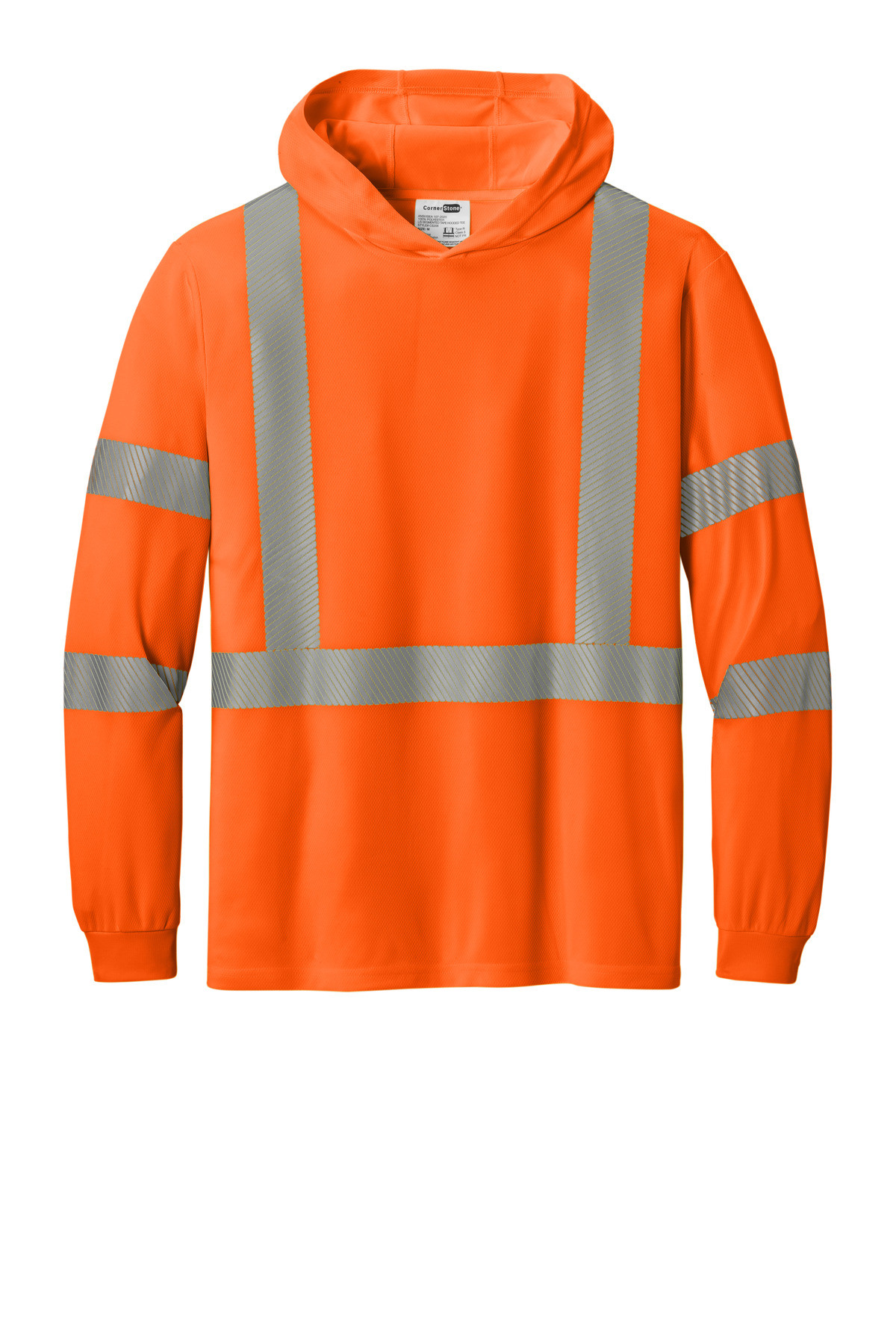 CornerStone-®--ANSI-107-Class-3-Long-Sleeve-Segmented-Tape-Hooded-Tee-CS208-37