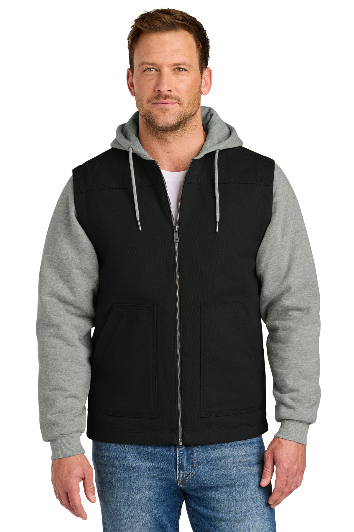 CornerStone-®--Duck-Fleece-Full-Zip-Hooded-Jacket-CSJ42-6