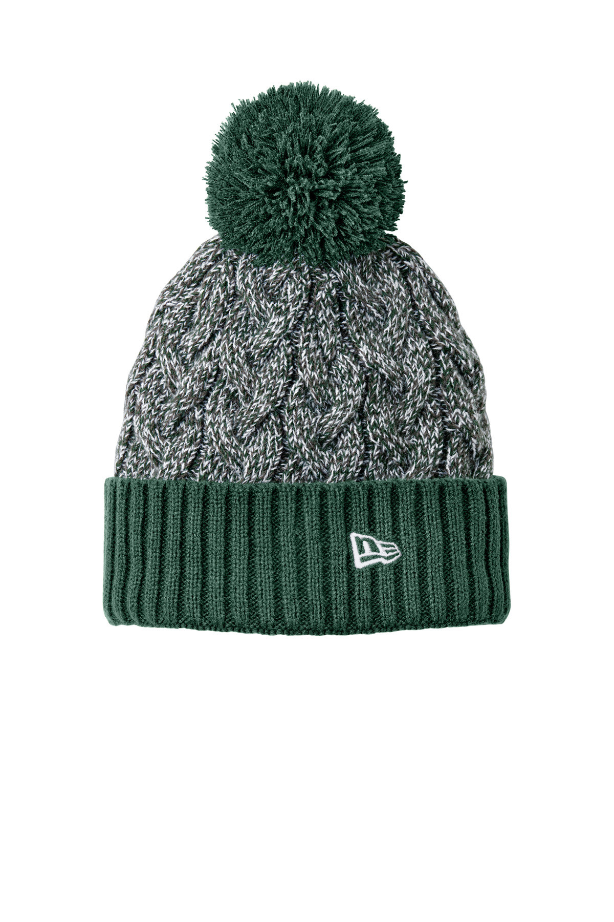 New-Era-®--Marled-Knit-Pom-Beanie-NE910-4