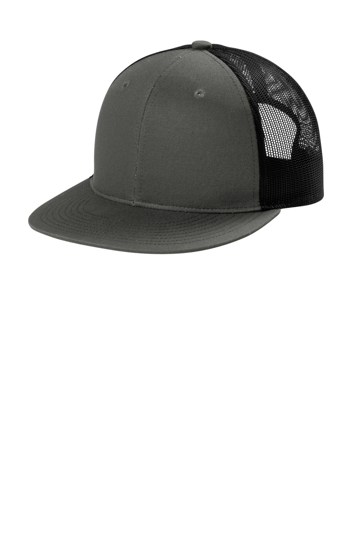 Port-Authority-®--Snapback-Flat-Bill-Trucker-Cap-C407-34