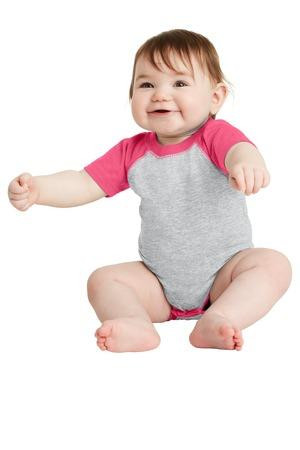 Rabbit Skins ™  Infant Baseball Fine Jersey Bodysuit. RS4430