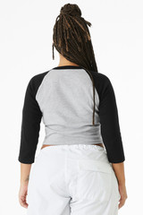 BELLA+CANVAS-®--Women's-Micro-Rib-3/4-Raglan-Baby-Tee-BC1200-2