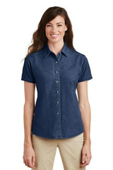 Port & Co ™  Women's Short Sleeve Value Denim Shirt.  LSP11