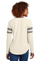 Tek-®--Women's-Halftime-Stripe-Long-Sleeve-V-Neck-Tee-LST6043-2