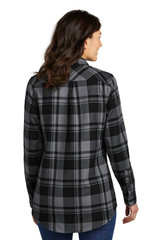 Port-Authority-®--Women's-Plaid-Flannel-Tunic-.-LW668-2