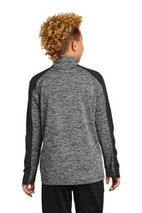 Tek--®--Youth-PosiCharge--®--Electric-Heather-Colorblock-1/4-Zip-Pullover.-YST397-2