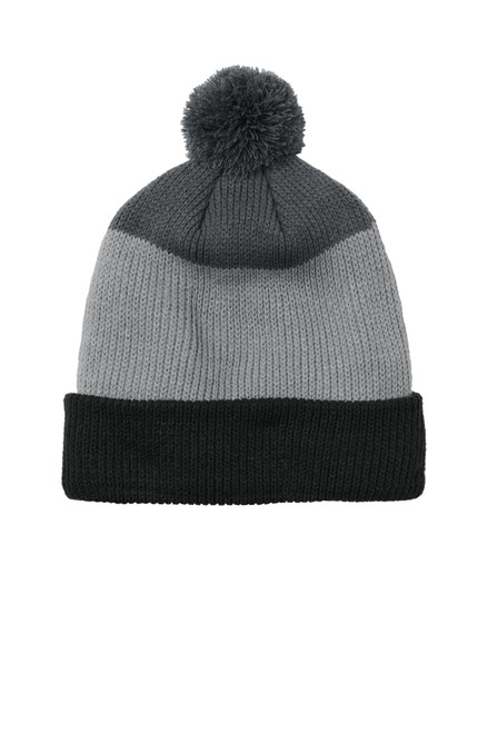 Port-Authority-®--Cozy-Striped-Pom-Beanie-C979-1