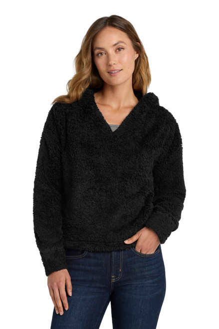 Port-Authority--®--Women's-Cozy-Fleece-Hoodie.-L132-25