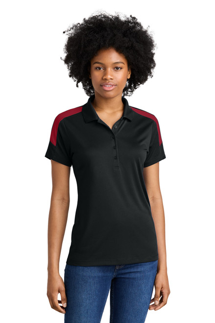 Black/ Deep Red