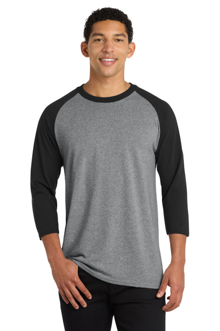 Port-&-Co-™--Core-Blend-3/4-Sleeve-Raglan-Tee.-PC55RS-36