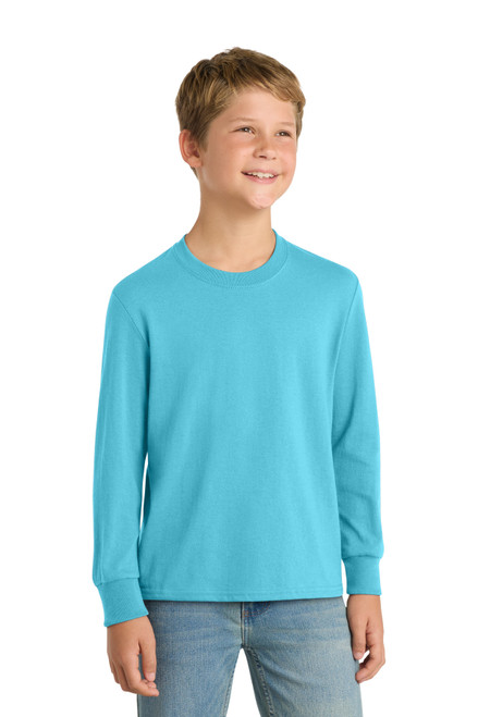 Port-&-Co-™--Youth-Long-Sleeve-Core-Cotton-Tee.-PC54YLS-50