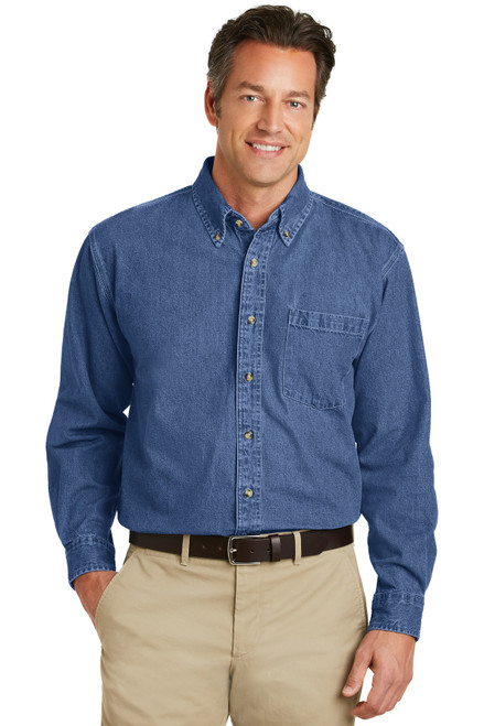 Port-Authority-®--Heavyweight-Denim-Shirt.-S100-11